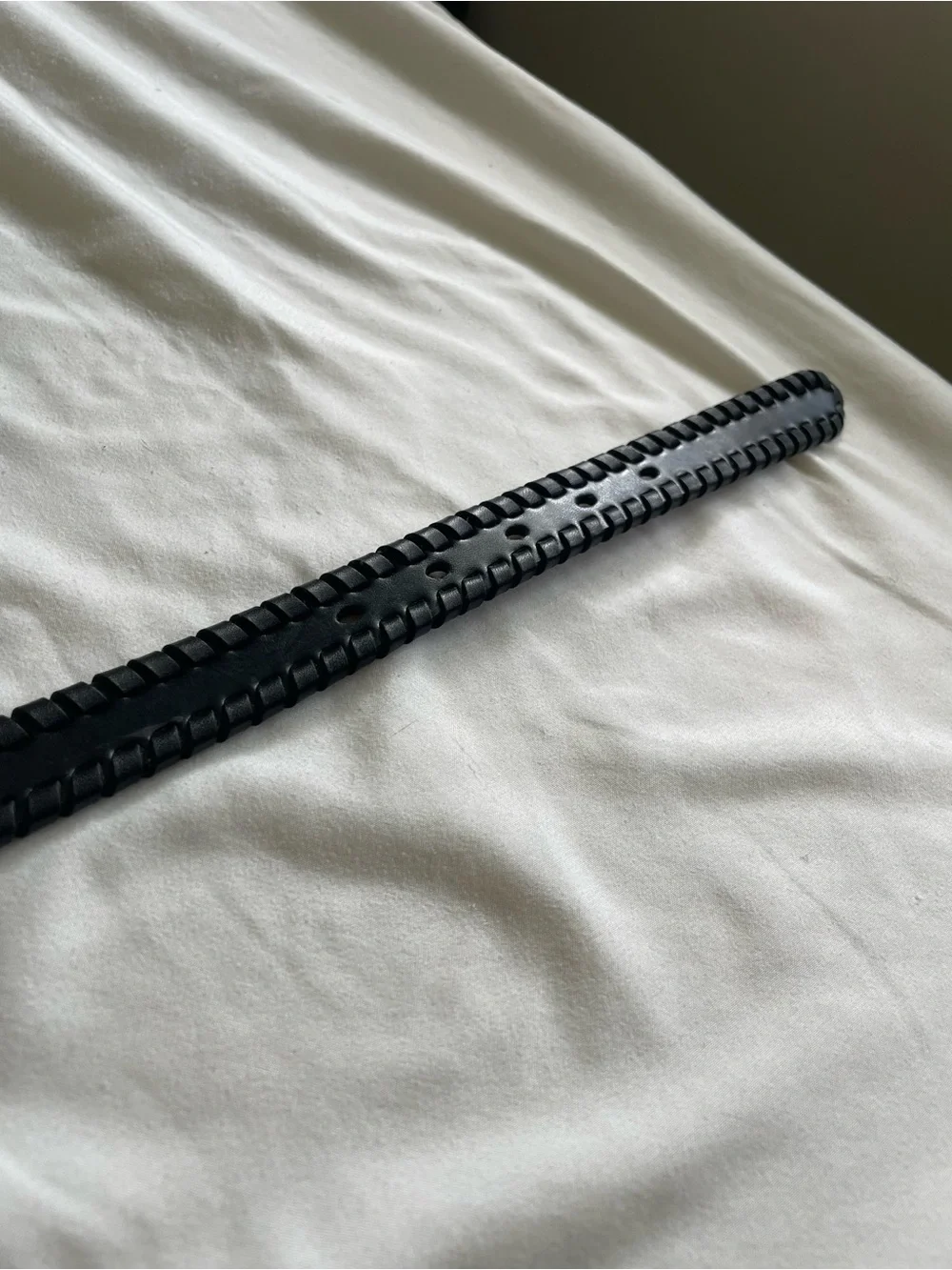 Banana Republic Black Braided Leather Men's Belt
